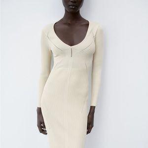 New with tags Zara Rib knit dress.size medium